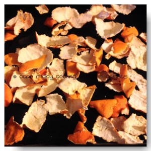 Dried naartjie / Satsuma peels 