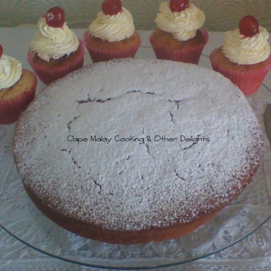 Yoghurt Cake Made In A Round Cake Tin