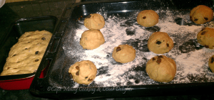 Raisin Buns - Before Baking